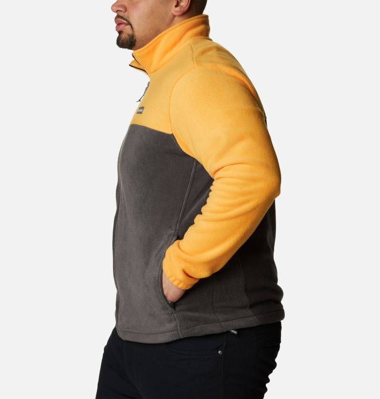Men's Columbia Steens Mountain 2.0 Full Zip Fleece Jackets Mango / Black | Plus Size CA-GCL46
